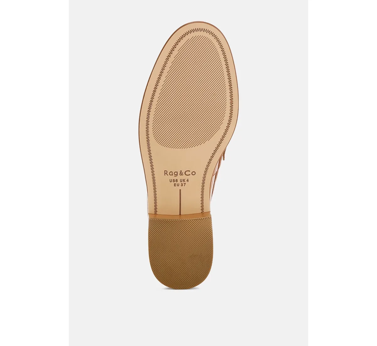 Oglavia Studs Embellished Leather Loafers by Rag & Co
