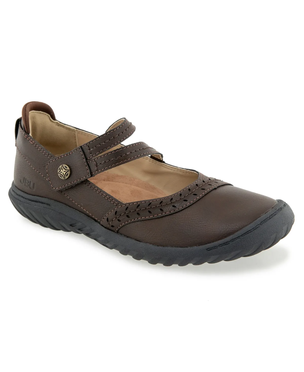 Adeline Mary Jane Round Toe Flats by Jbu