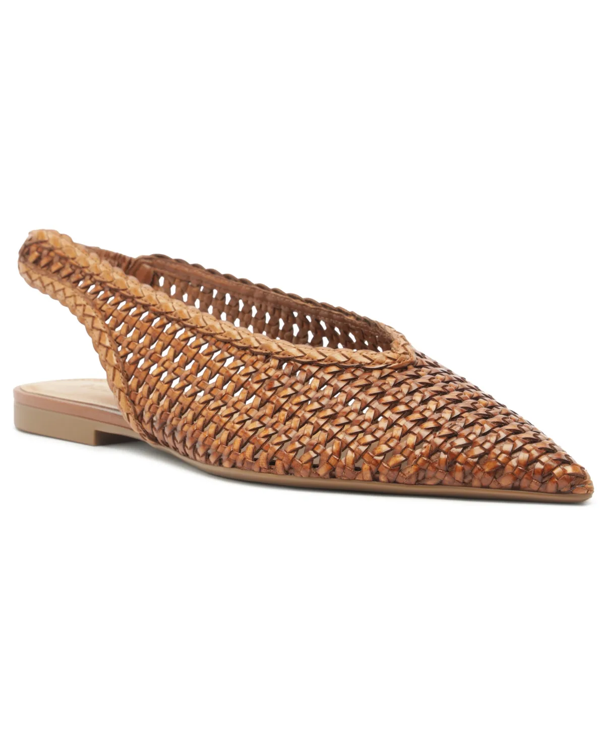 Eva Pointed Toe Ballet Slingback Flats by Arezzo
