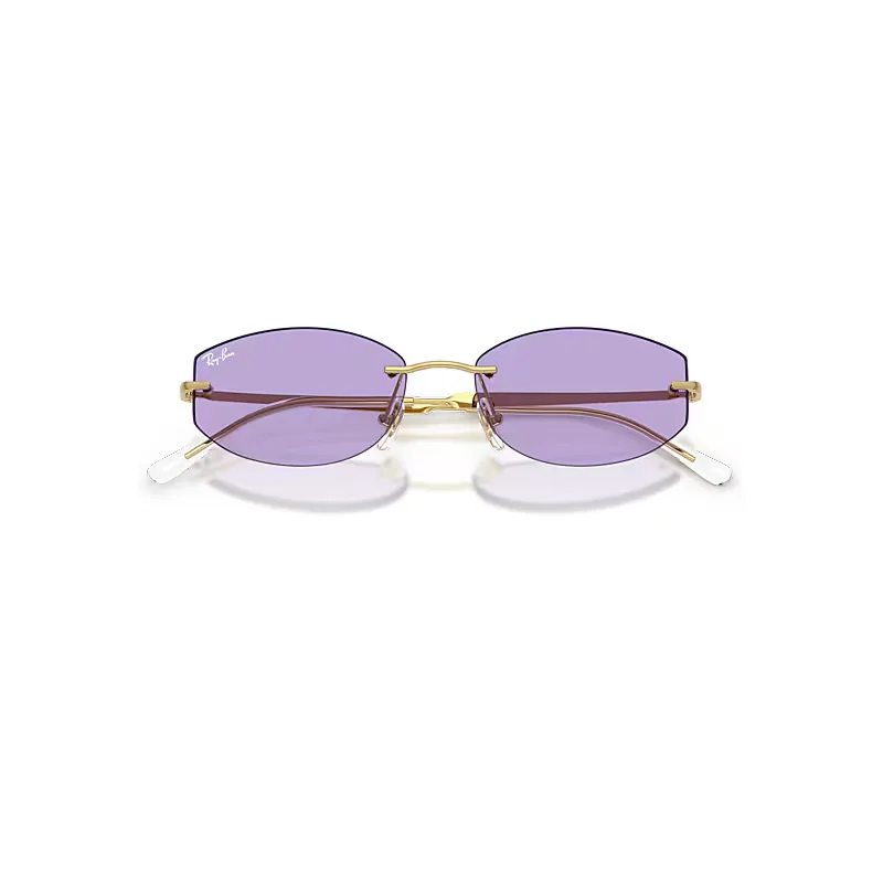 Rb3792 Sunglasses Arista Frame Violet Lenses by Ray-Ban