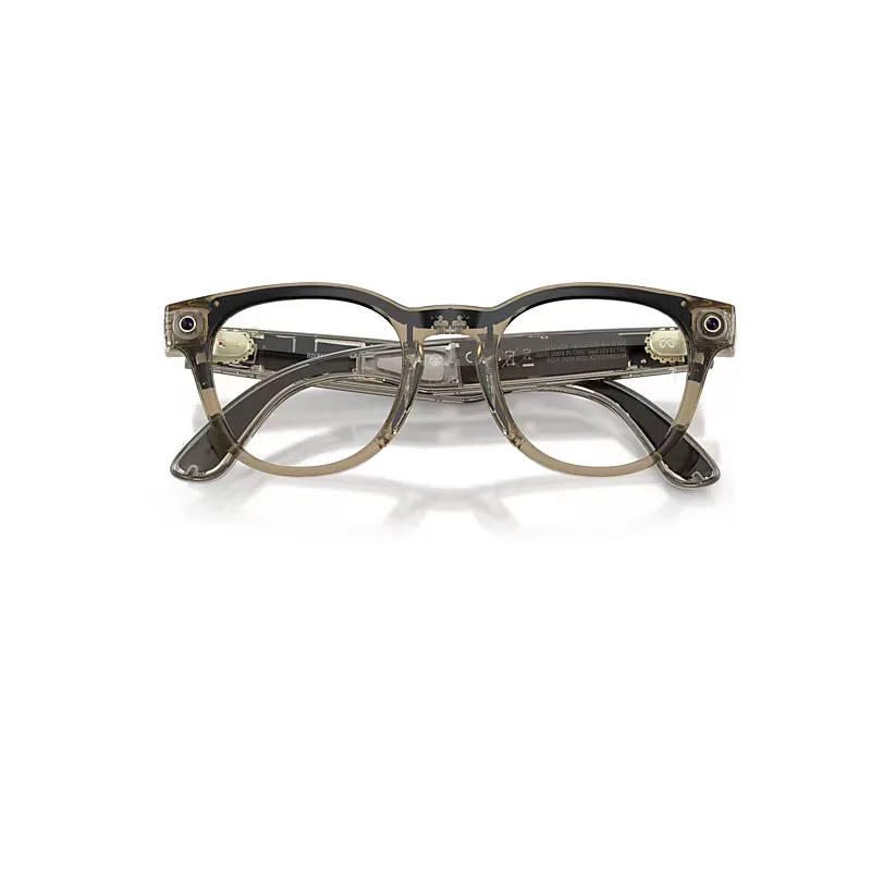 Meta Optics (gen 2) Light Brown Frame Demo Lens Prescription AI Glasses by Ray-Ban