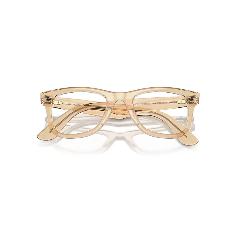 Wayfarer Ease Optics Change Limited Eyeglasses Photo Waves Brown Frame Demo Lens Lenses Polarized by Ray-Ban