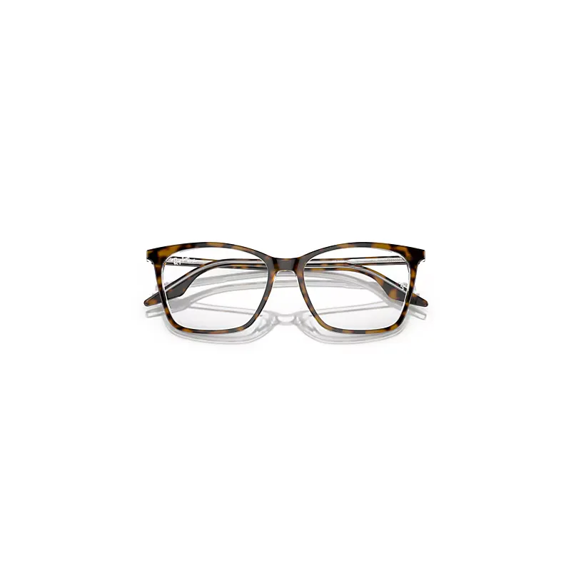 Rb5422 Optics Eyeglasses Havana on Transparent Frame Clear Lenses Polarized