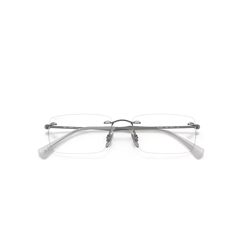 Rb8755 Optics Eyeglasses Gunmetal Frame Clear Lenses Polarized by Ray-Ban