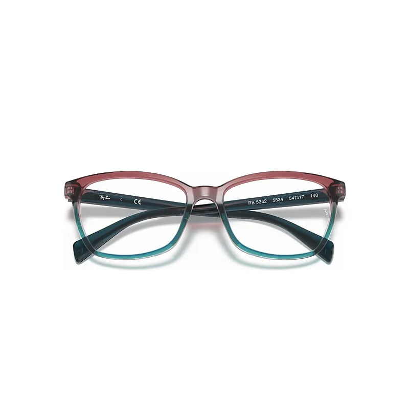 Rb5362 Optics Eyeglasses Blue Frame Clear Lenses by Ray-Ban
