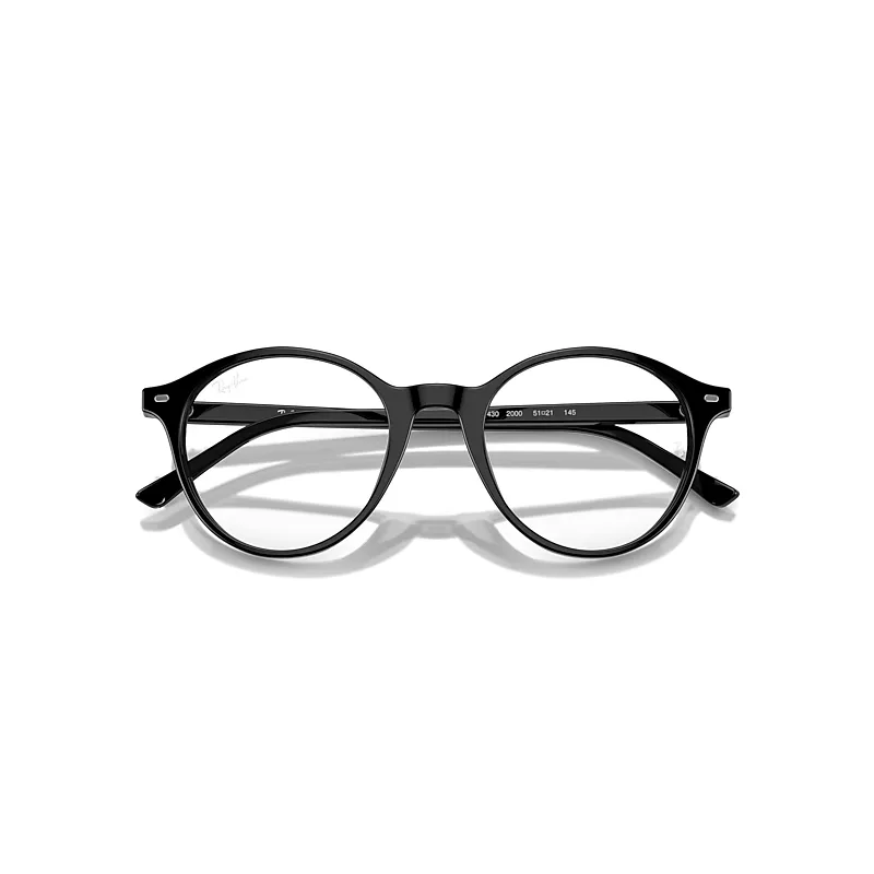 Rb5430 Optics Eyeglasses Black Frame Clear Lenses Polarized by Ray-Ban