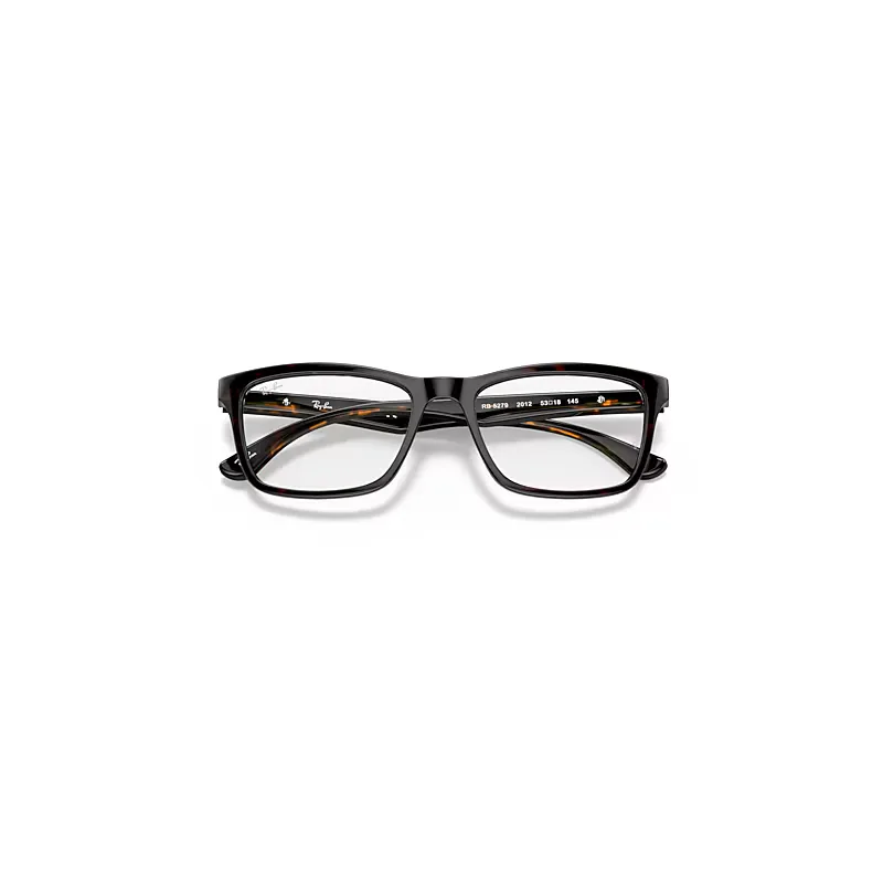 Rb5279 Optics Eyeglasses Dark Havana Frame Clear Lenses by Ray-Ban