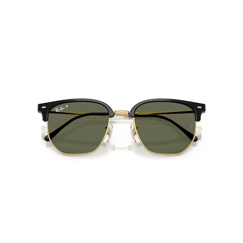 New Clubmaster Sunglasses Arista Frame Green Lenses Polarized by Ray-Ban