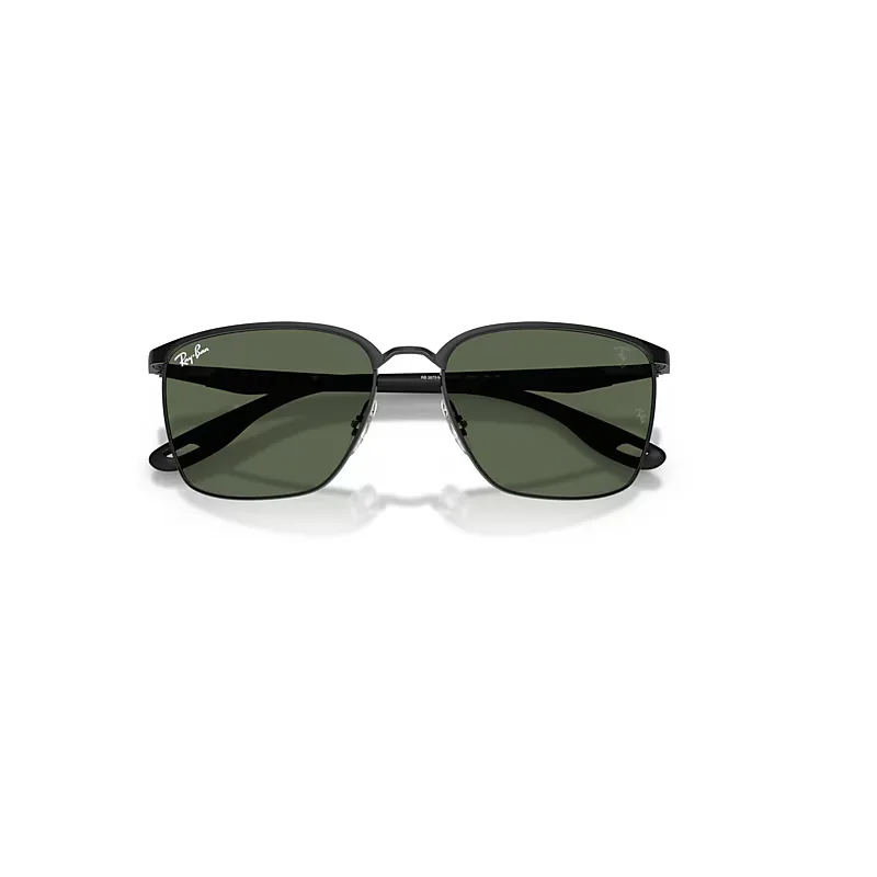 Rb3673m Scuderia Ferrari Collection Sunglasses Black Frame Green Lenses by Ray-Ban