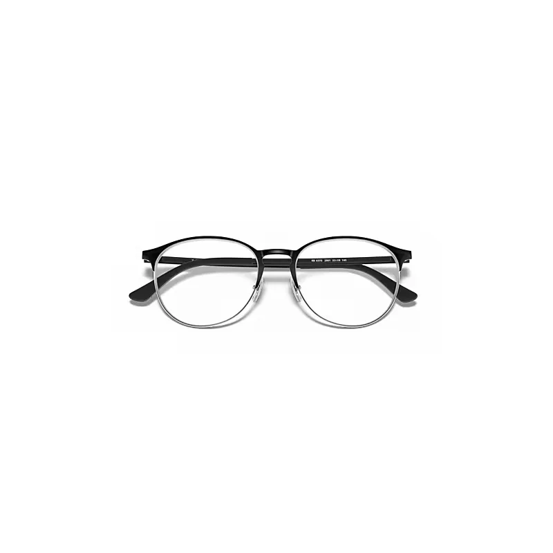 Rb6375 Optics Eyeglasses Black Frame Clear Lenses Polarized by Ray-Ban