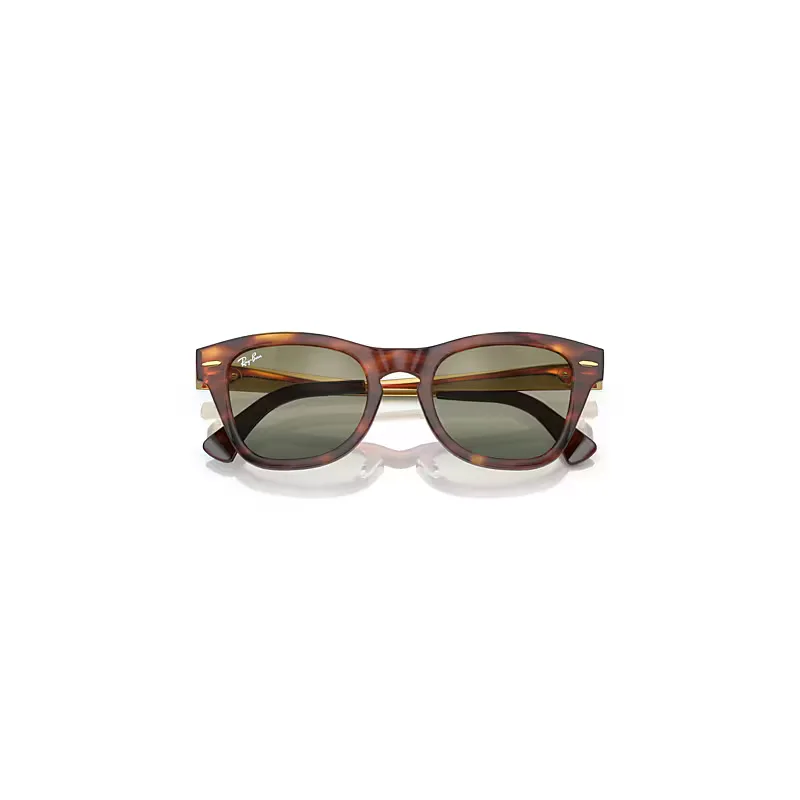 Rb0707sm Sunglasses Sand Gold Frame Green Lenses by Ray-Ban