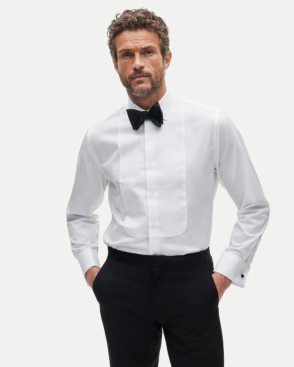 Slim-Fit Ludlow Premium Cotton Tuxedo Shirt by J.Crew