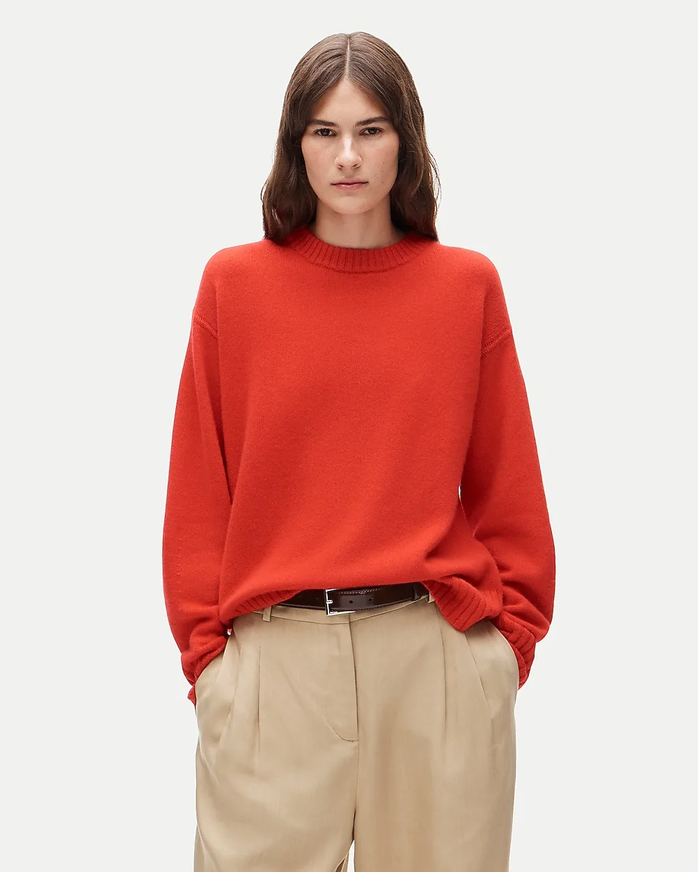 Oversized Cashmere Crewneck Sweater