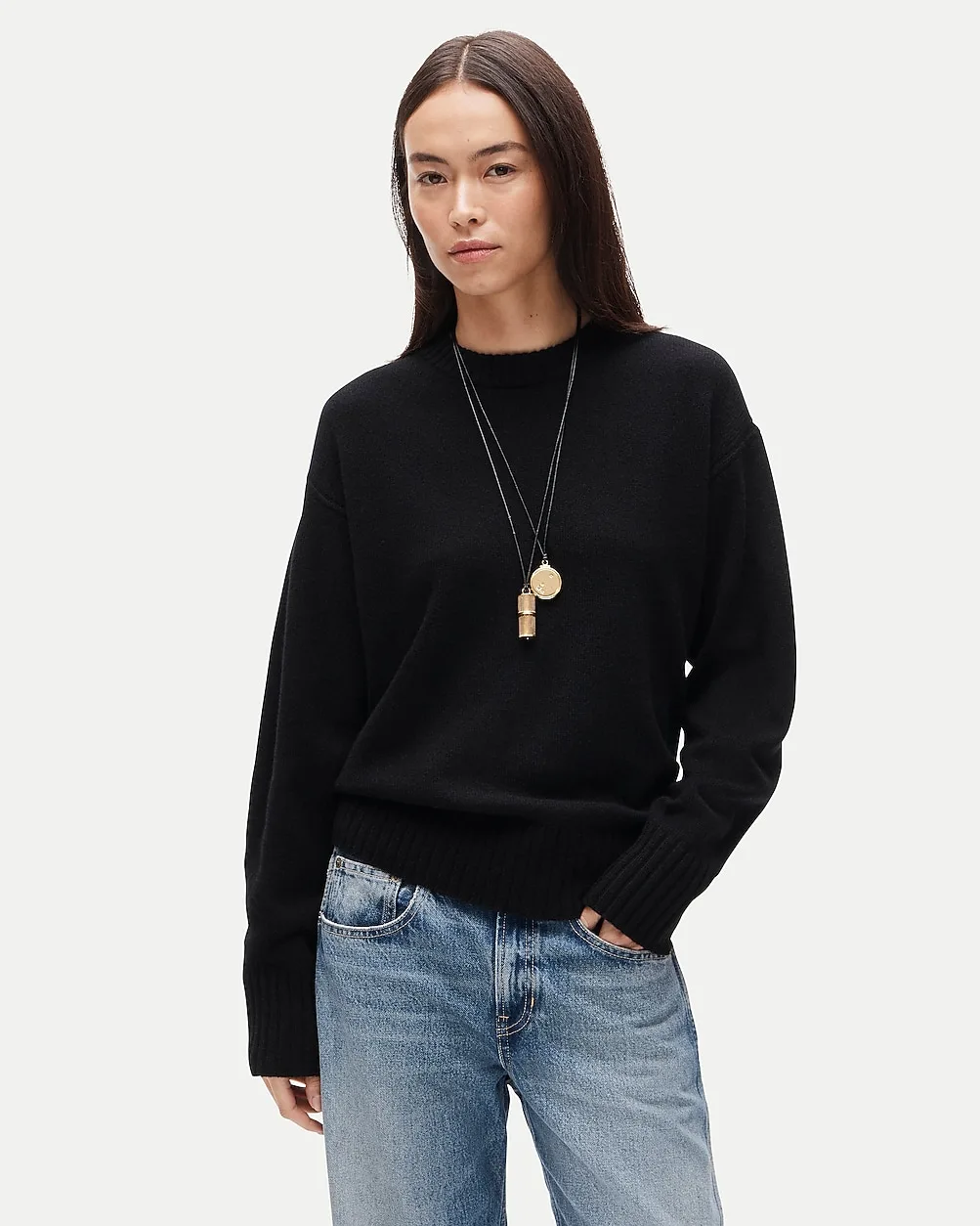 Oversized Cashmere Crewneck Sweater