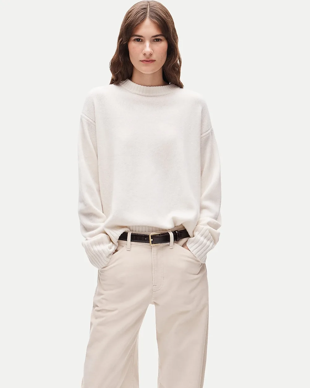 Oversized Cashmere Crewneck Sweater