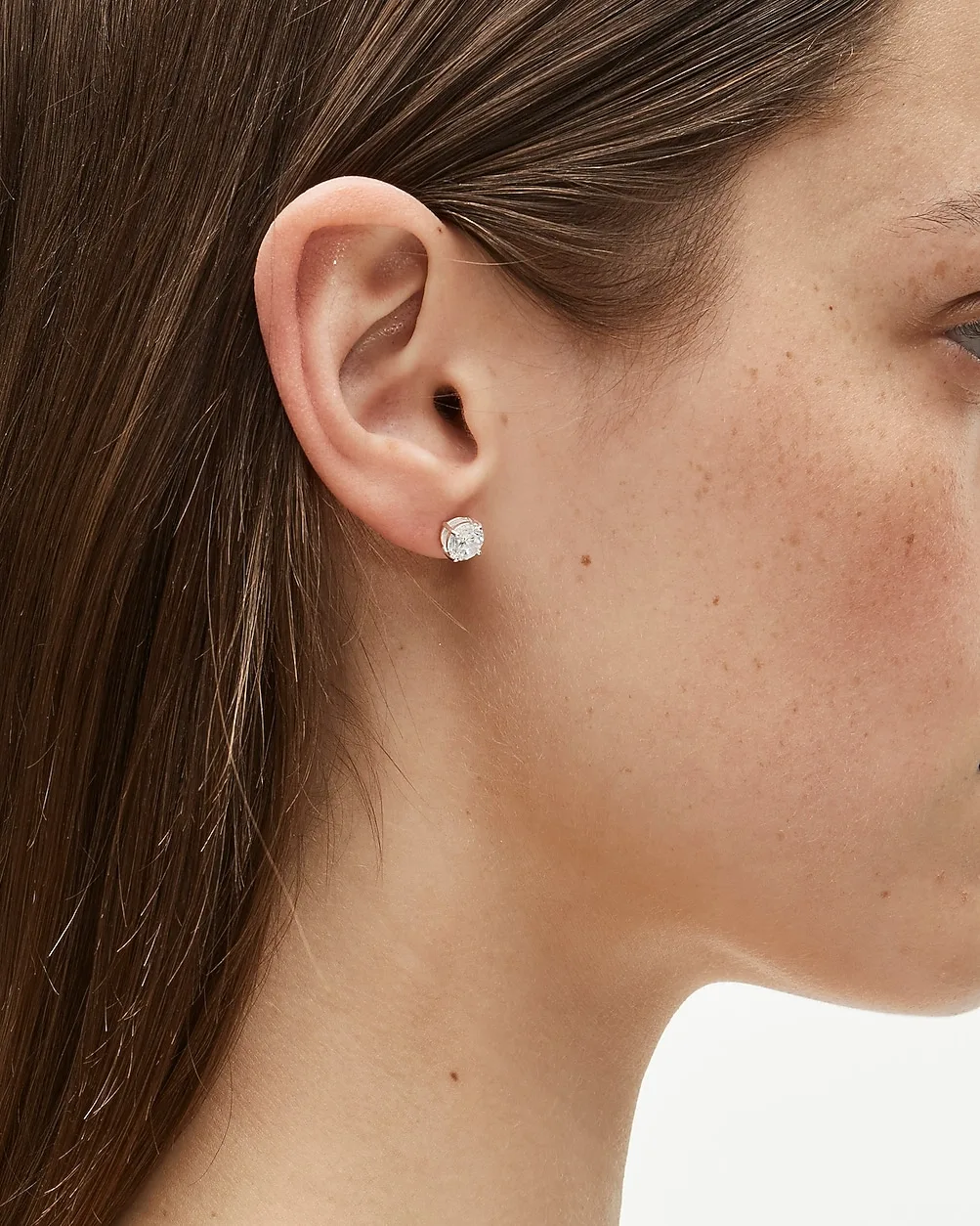 Demi-Fine Cubic Zirconia Stud Earrings by J.Crew