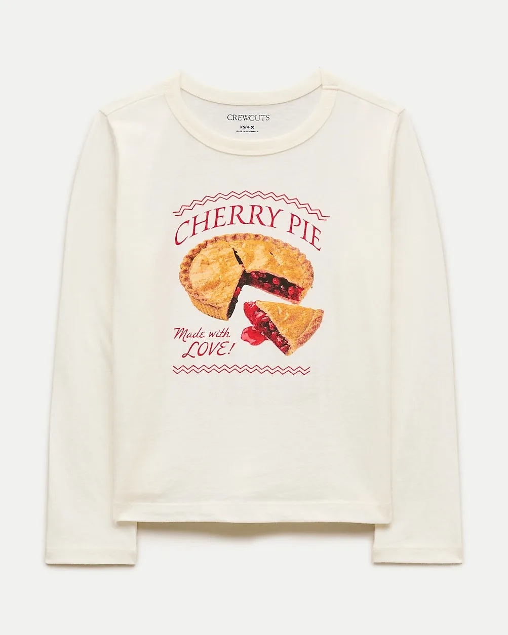 Long-Sleeve Cherry Pie Graphic T-Shirt by J.Crew