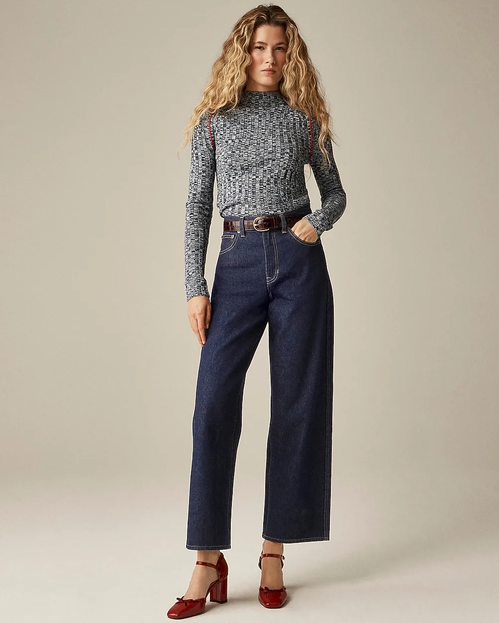 Everyday Wide-Leg Ankle Jean in Rigid by J.Crew