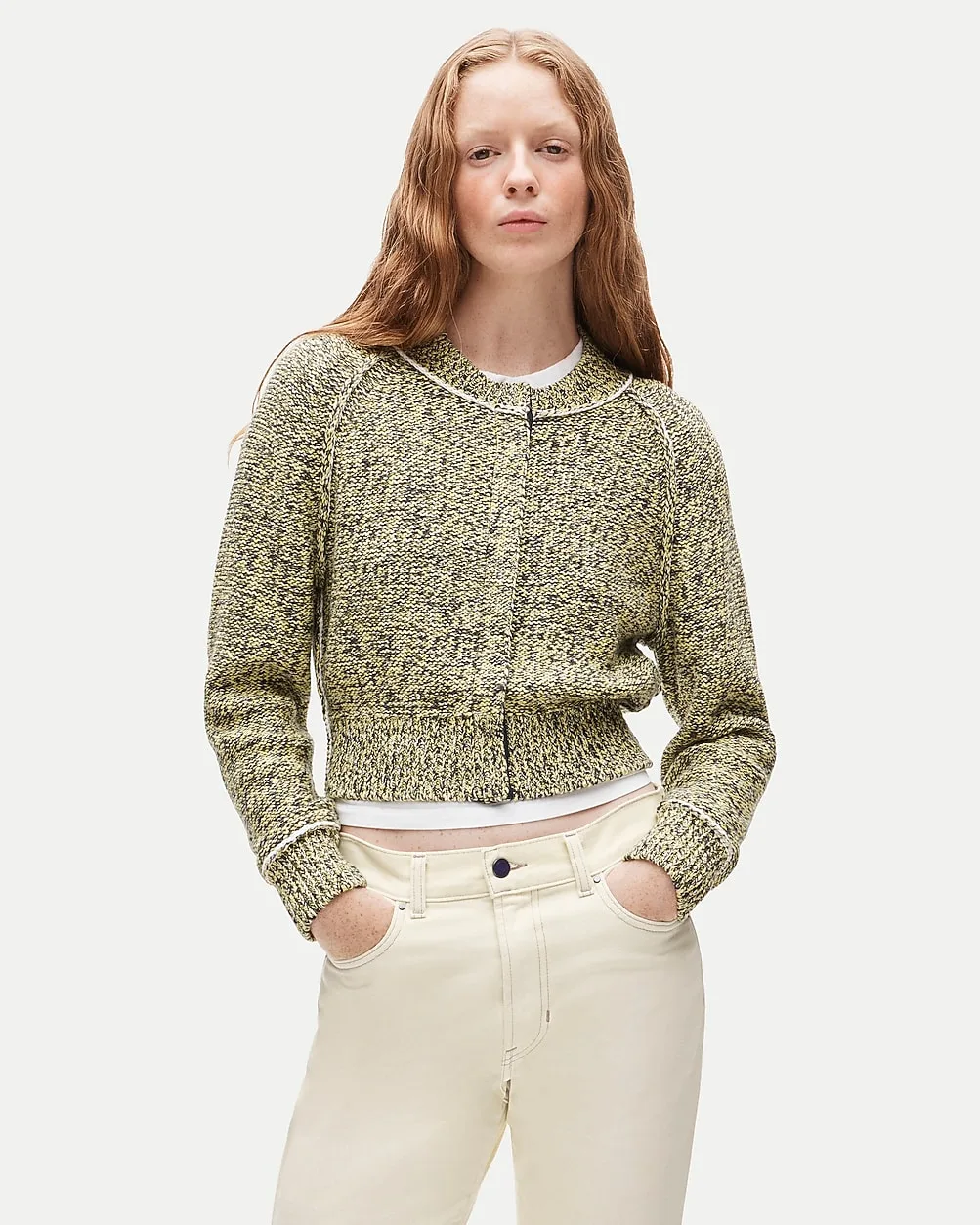 Eckhaus Latta x J.Crew Marled Cardigan by J.Crew