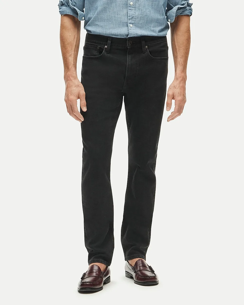 770™ Straight-Fit Stretch Jean in Black Wash by J.Crew