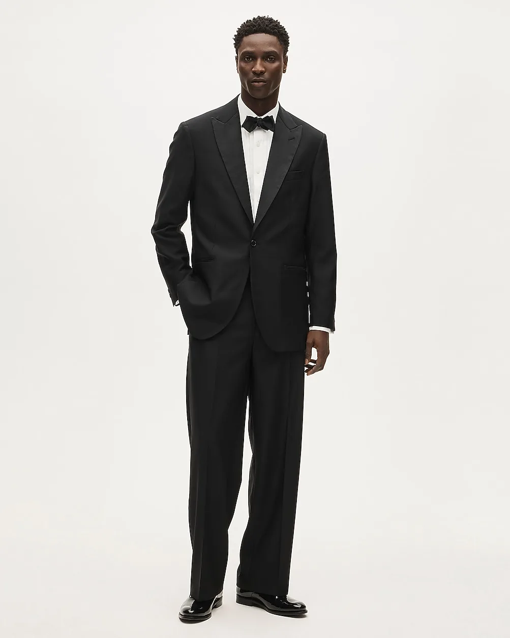 Relaxed-Fit Peak-Lapel Tuxedo Jacket in Italian Wool