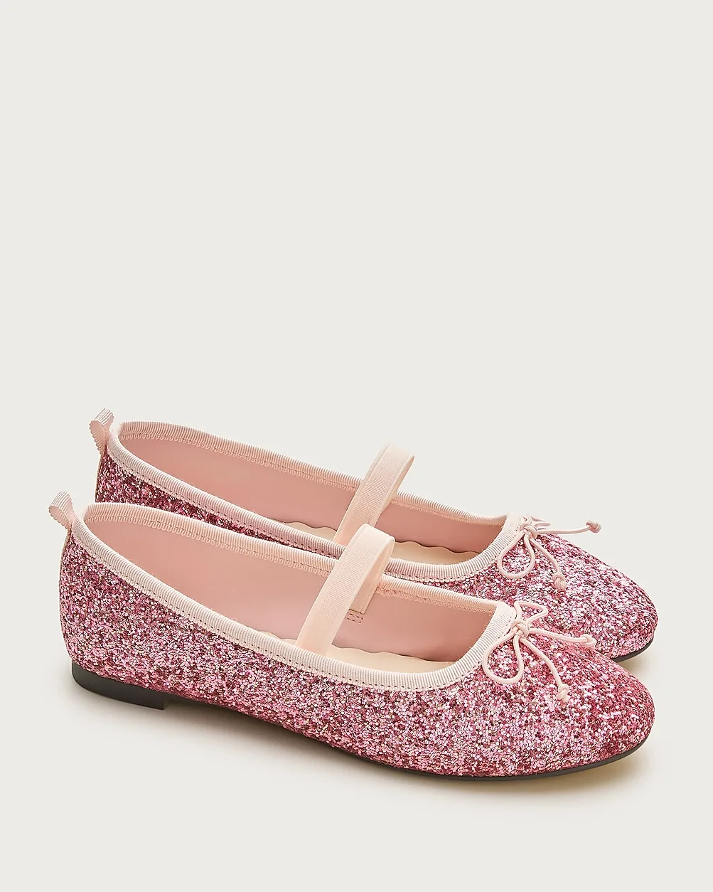 Strappy Glitter Ballet Flats by J.Crew