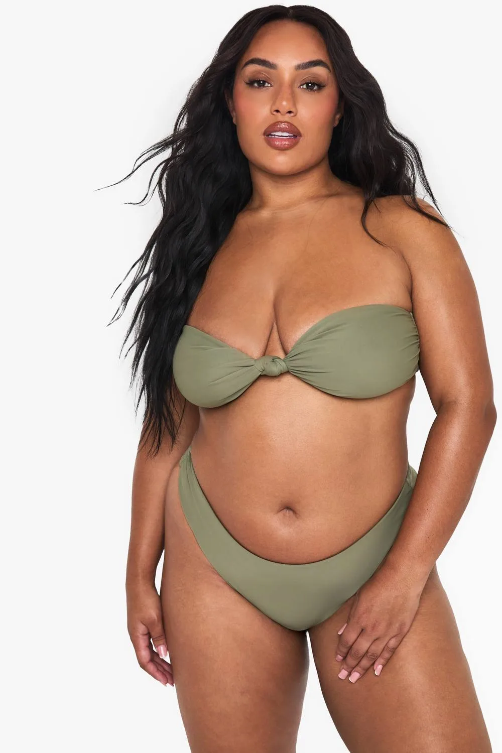 Swimwear Essentials Bandeau Bikini Top by boohoo