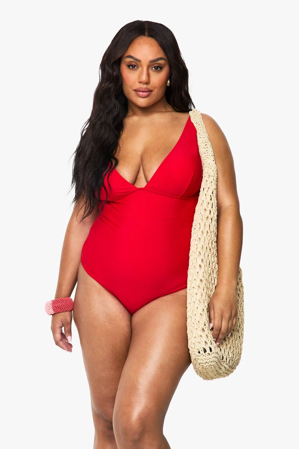 Tummy Control Plunge Swimsuit