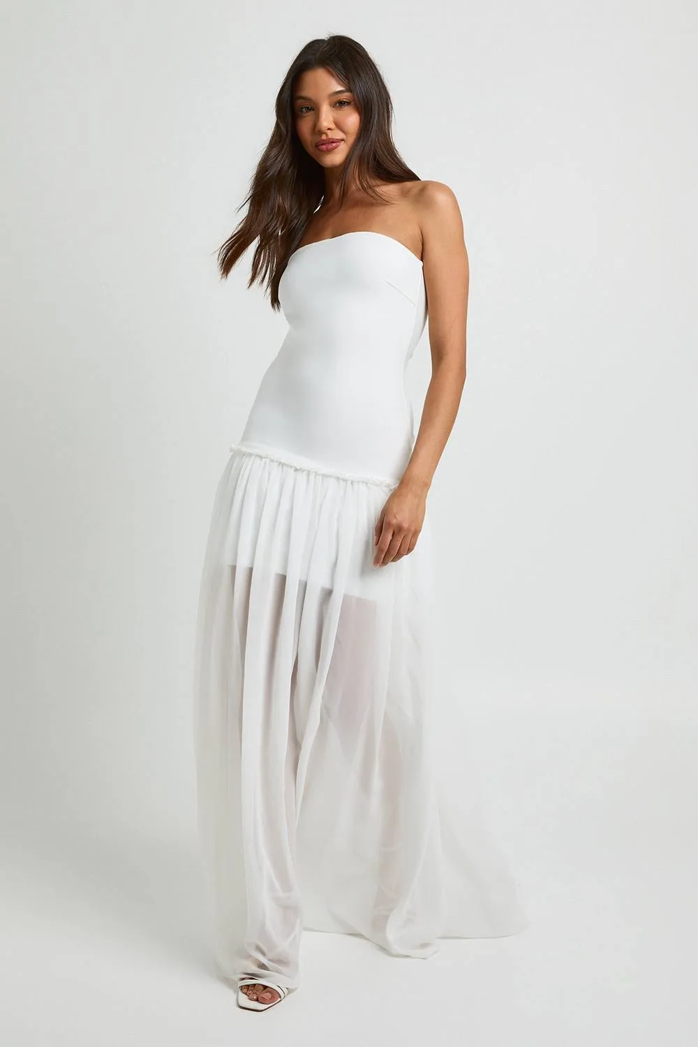 Premium Bandage Bandeau Maxi Dress by boohoo