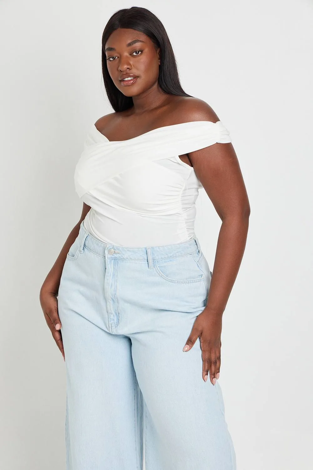 Twist Bardot Bodysuit by boohoo