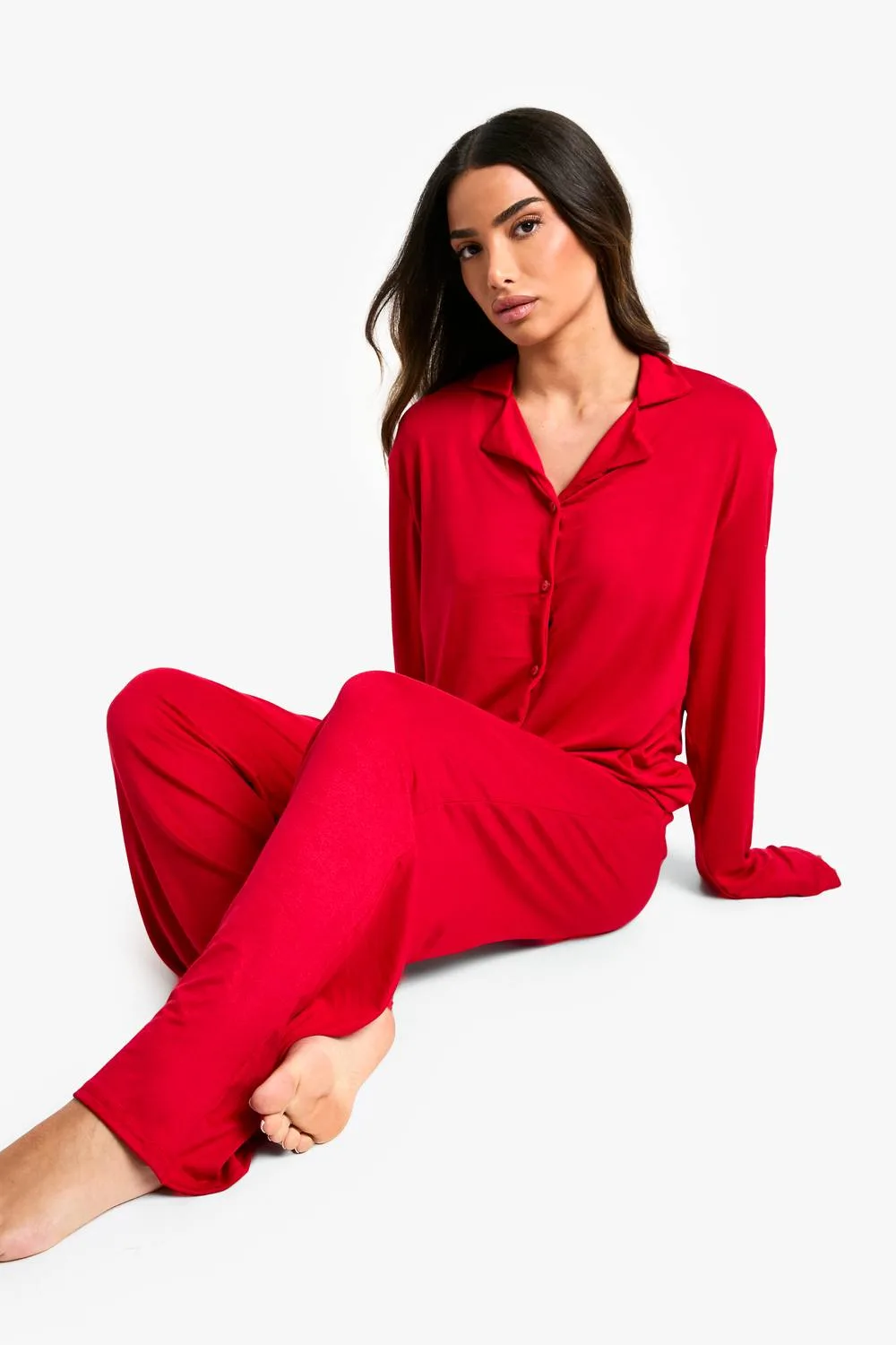 Long Sleeve Shirt & Trousers Pyjama Set
