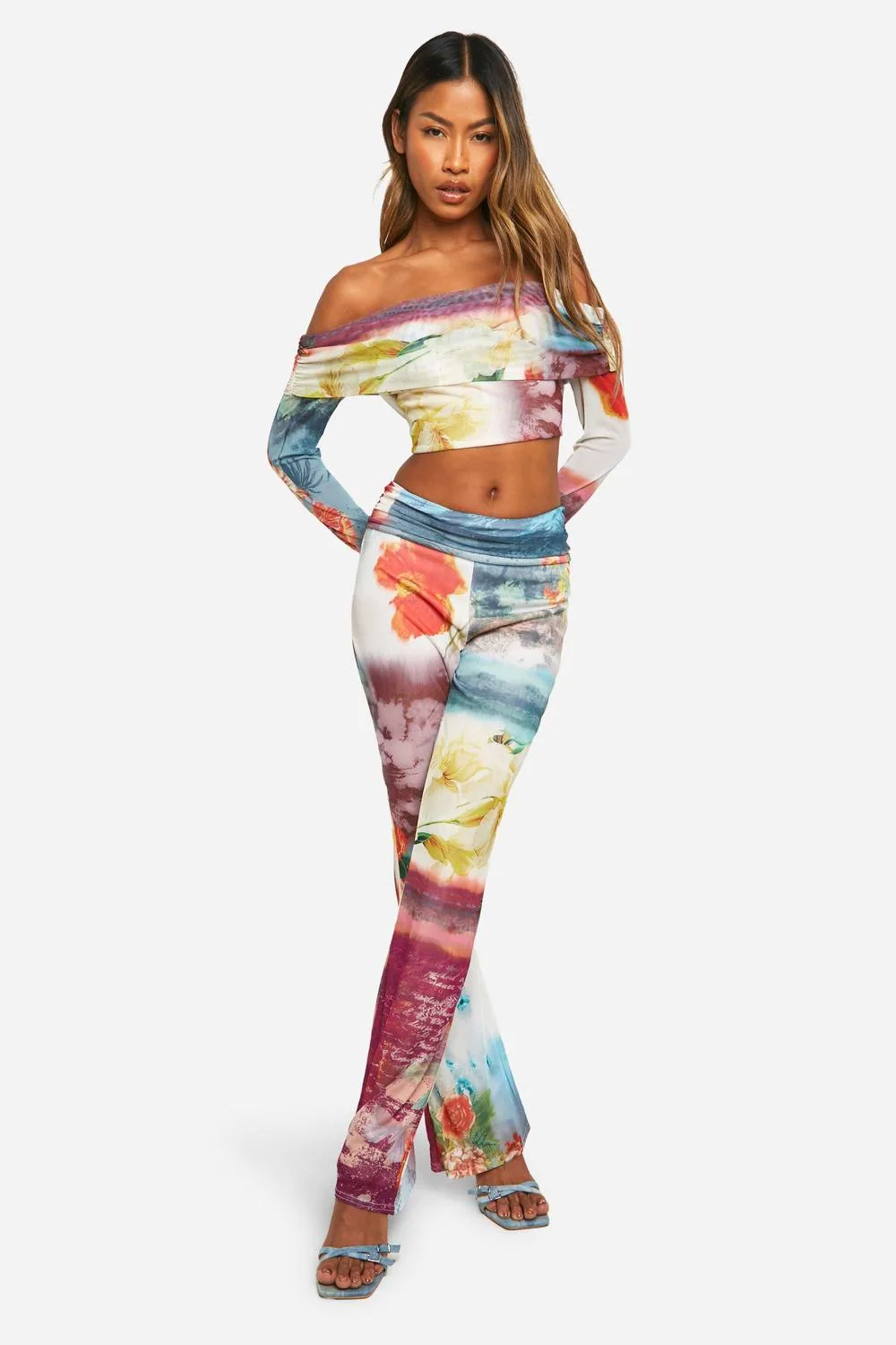 Bardot Printed Top by boohoo