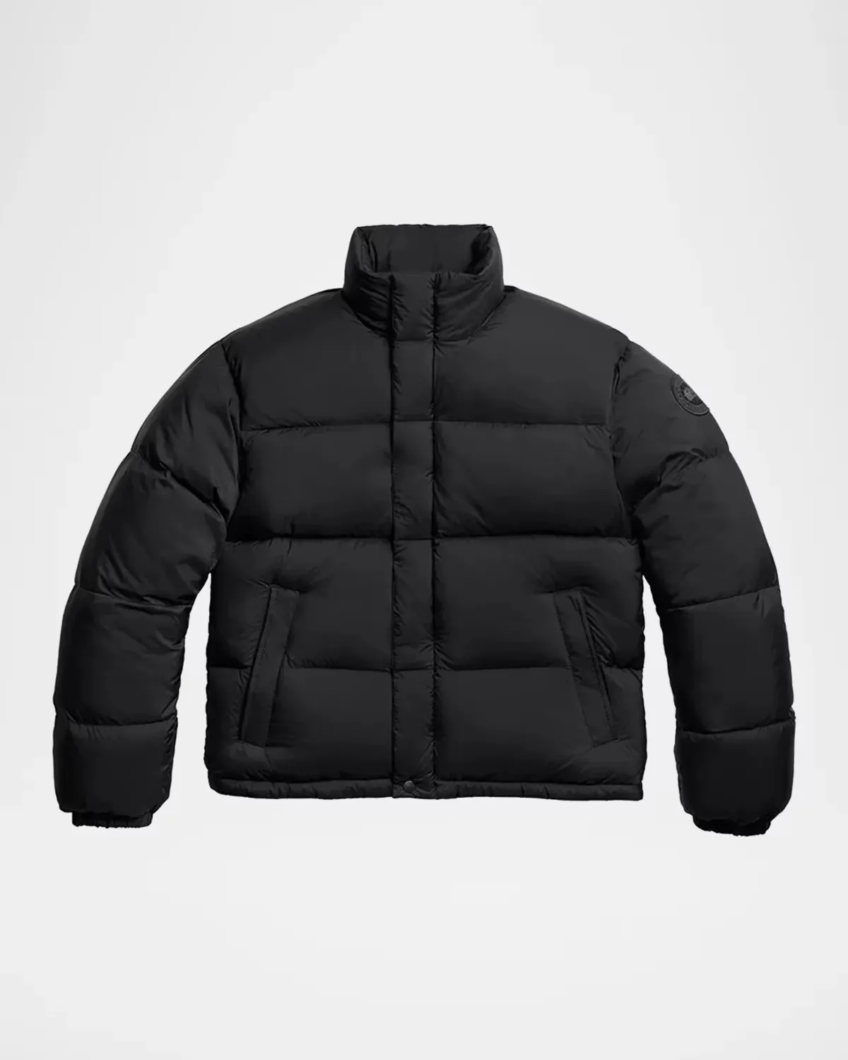 Sterling Quilted Down Short Nylon Puffer Jacket by Canada Goose