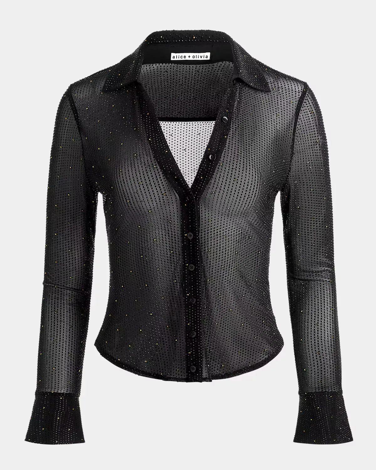 Freya Embellished Sheer Top by ALICE + OLIVIA