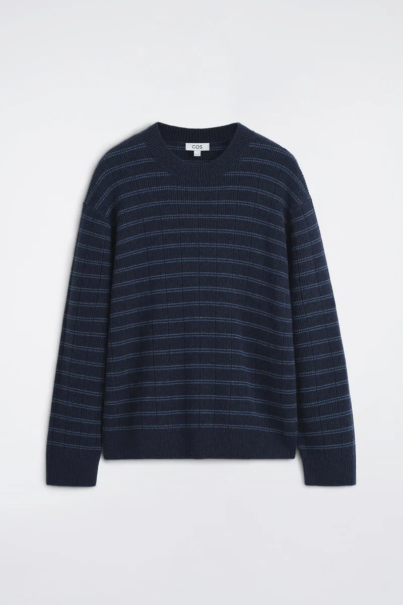 Striped Merino-Cashmere Sweater