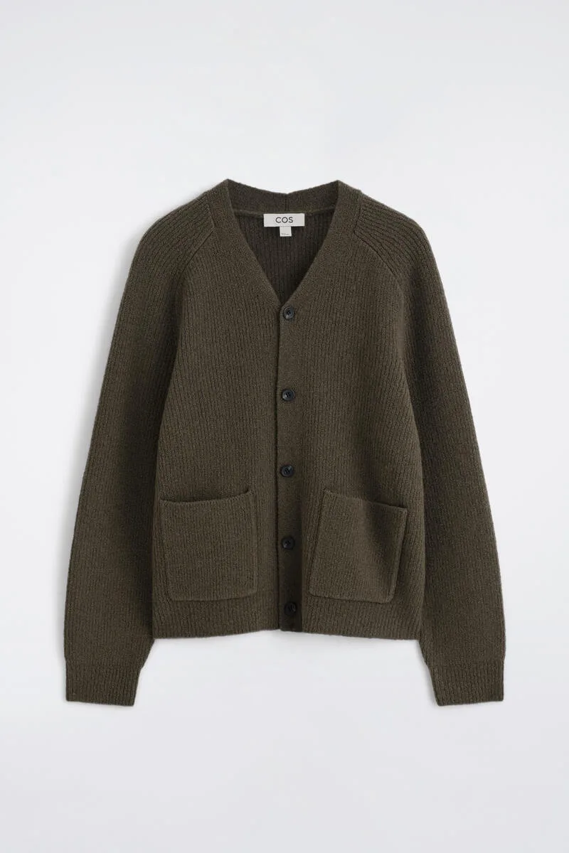 Wool-Blend Bouclé Cardigan by COS