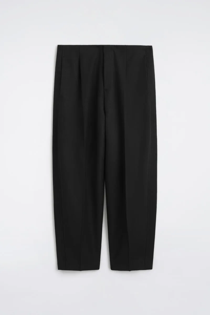 Wool Regular-Fit Barrel-Leg Tuxedo Pants by COS