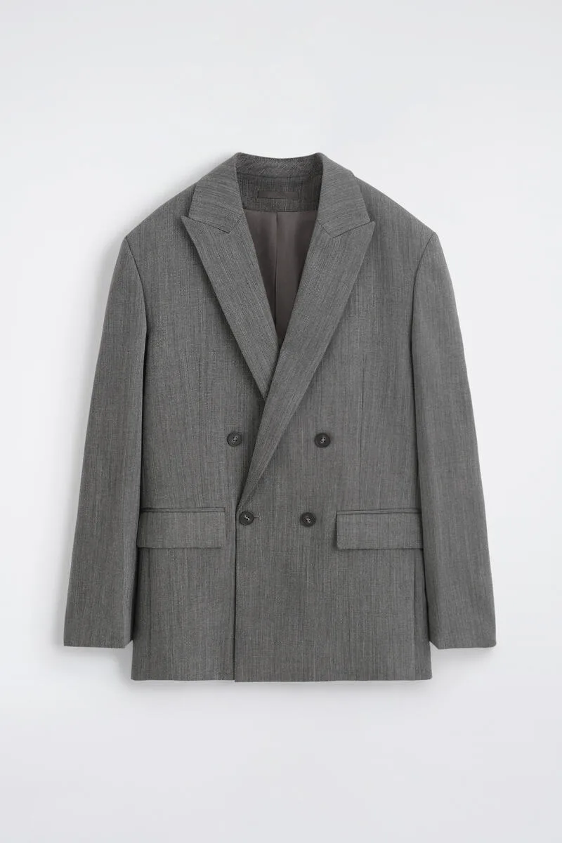 Double-Breasted Wool Blazer