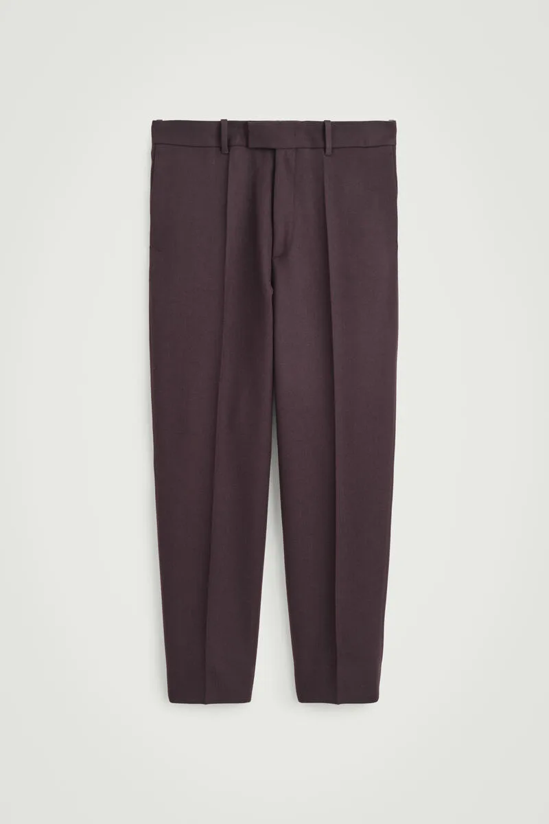 Wool-Twill Regular-Fit Tapered Pants by COS