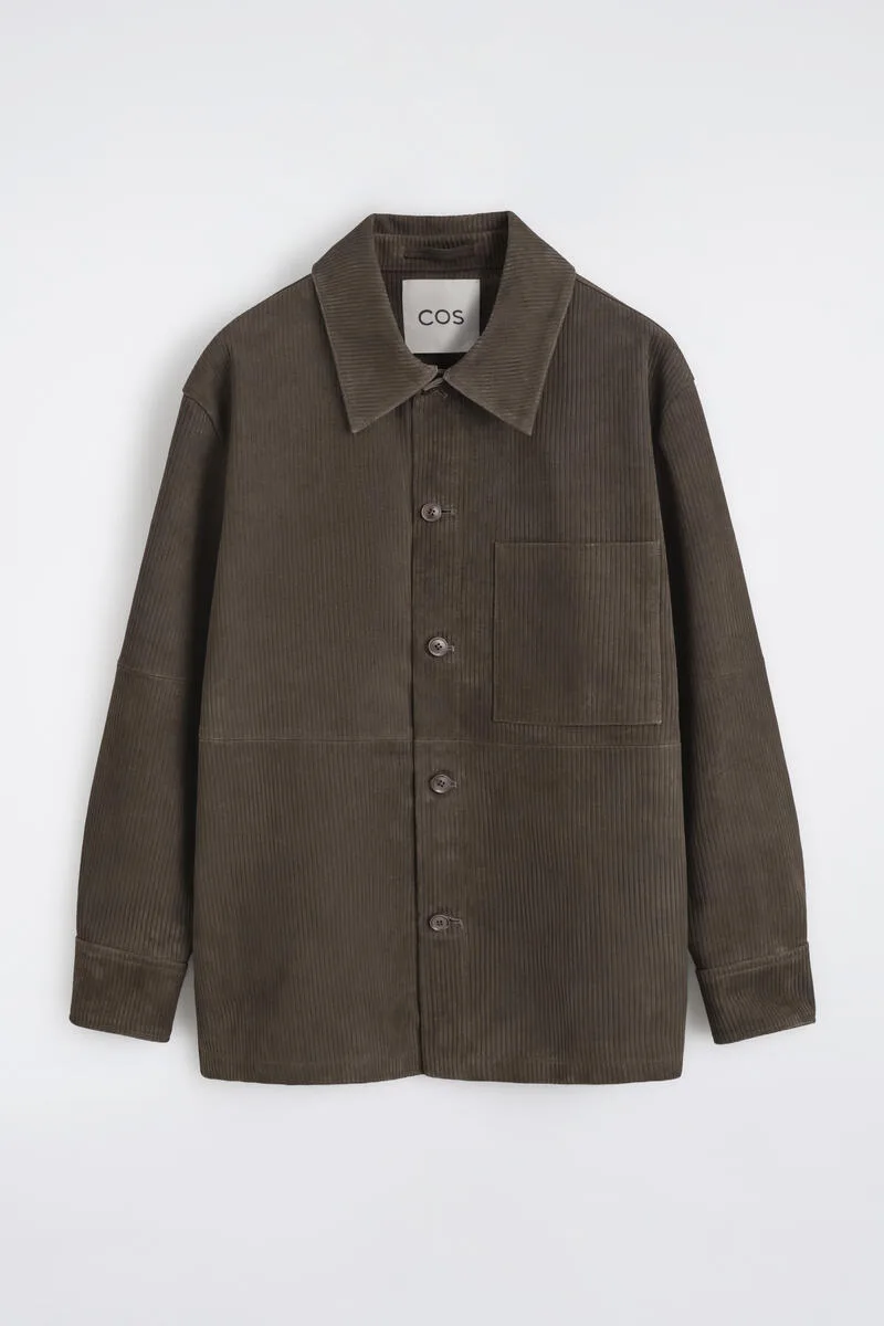Corded Suede Overshirt by COS