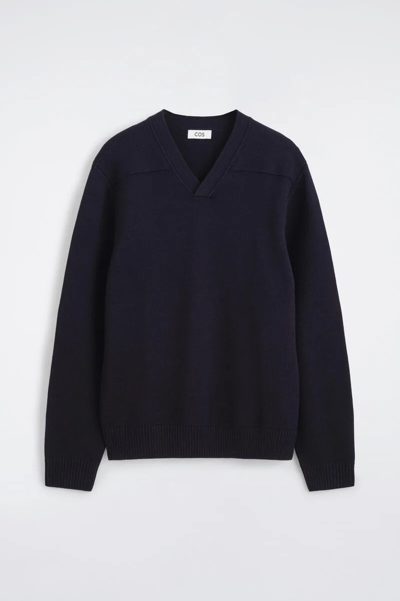 Merino Wool V-Neck Sweater by COS