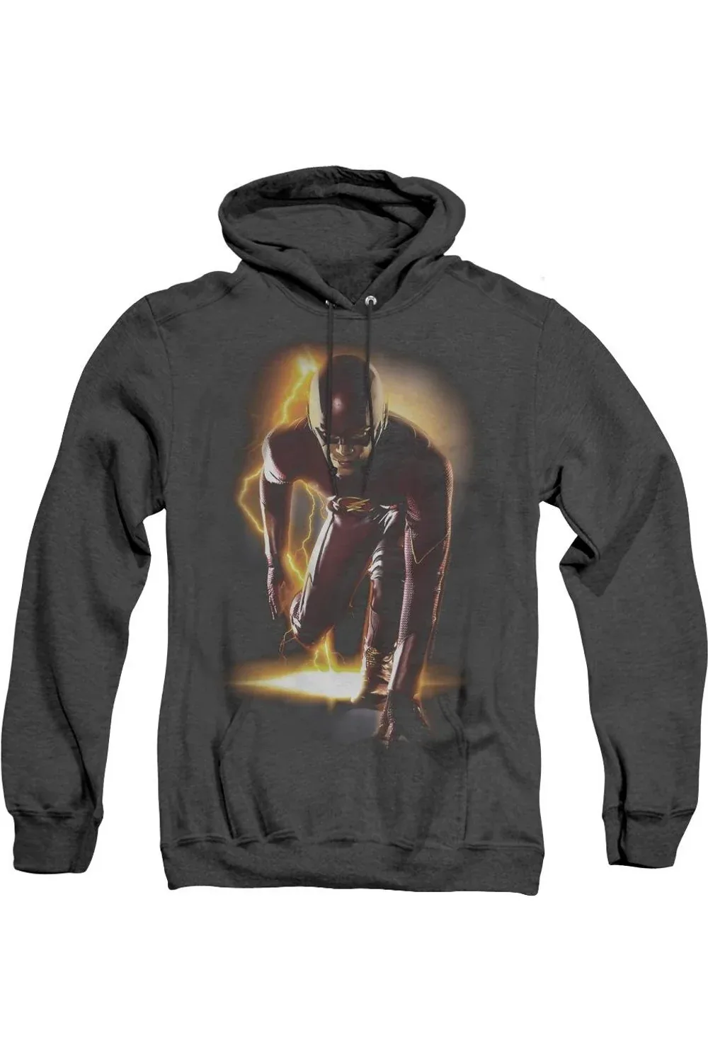 The Flash Ready Heather Hoodie / Hooded Sweatshirt by Gildan