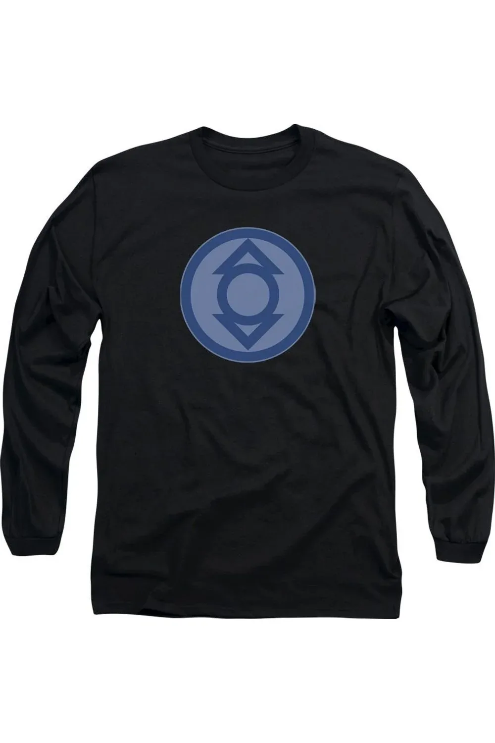 Green Lantern Indigo Symbol Long Sleeve Tee / T-Shirt by Gildan
