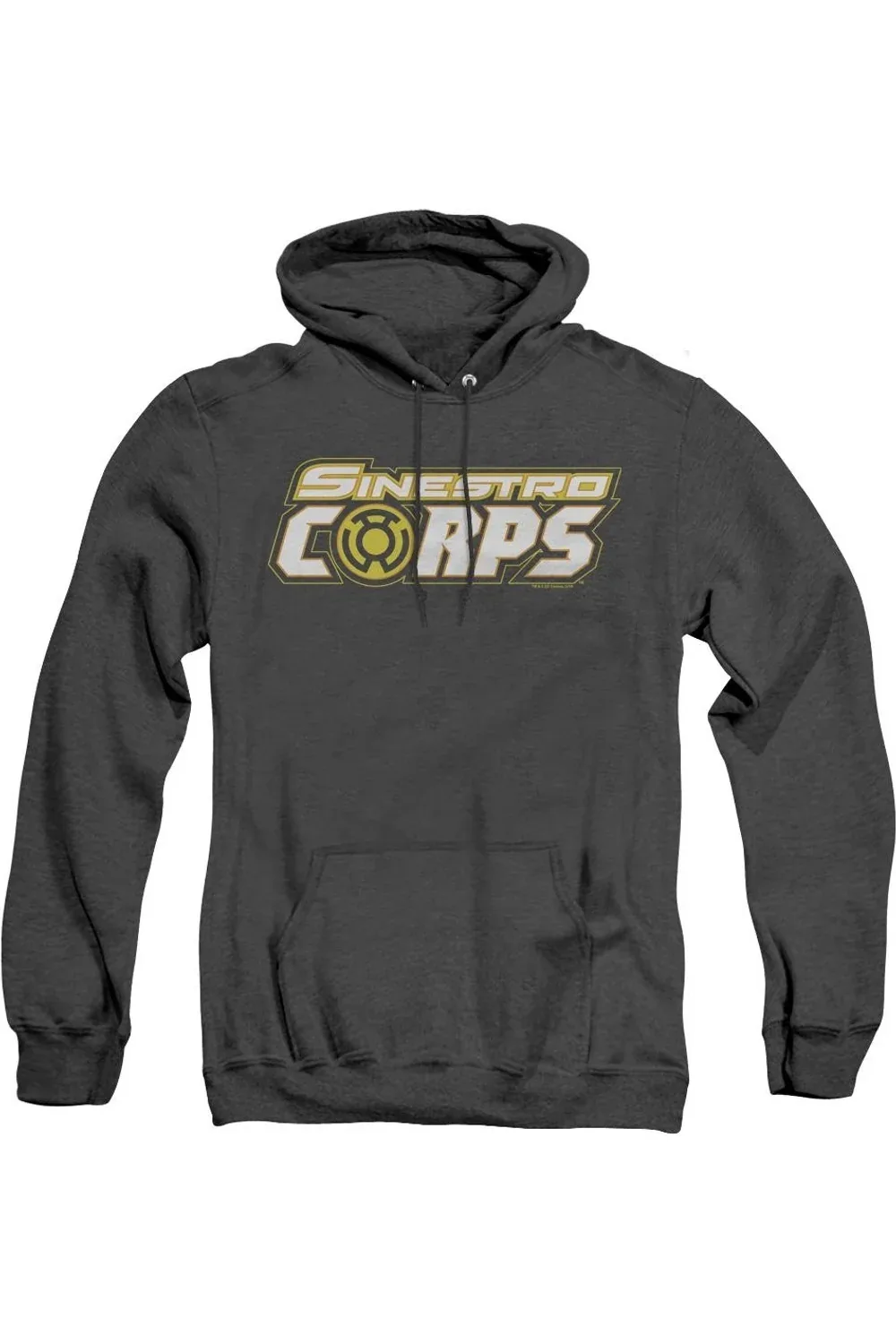 Green Lantern Sinestro Corps Logo Heather Hoodie / Hooded Sweatshirt by Gildan