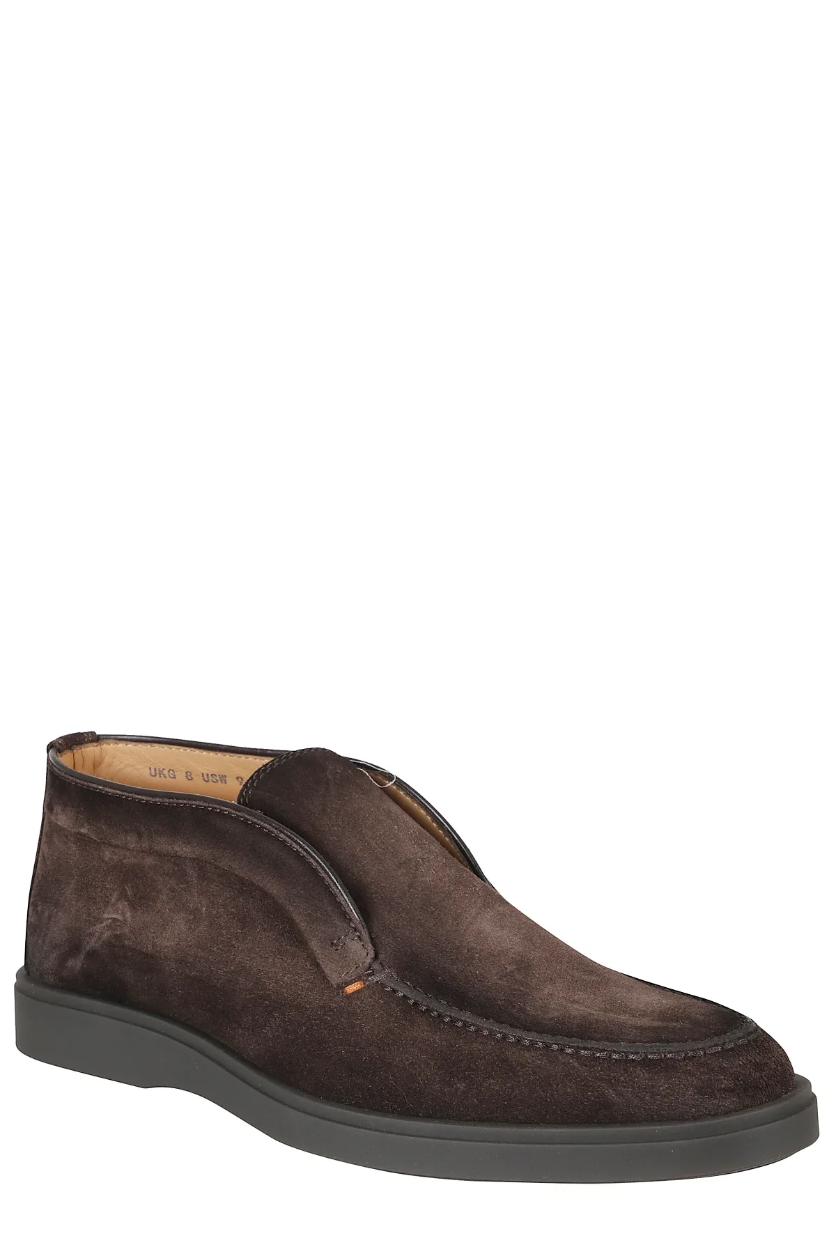 Dragon Hand-Stitched Suede Ankle Boots by Santoni