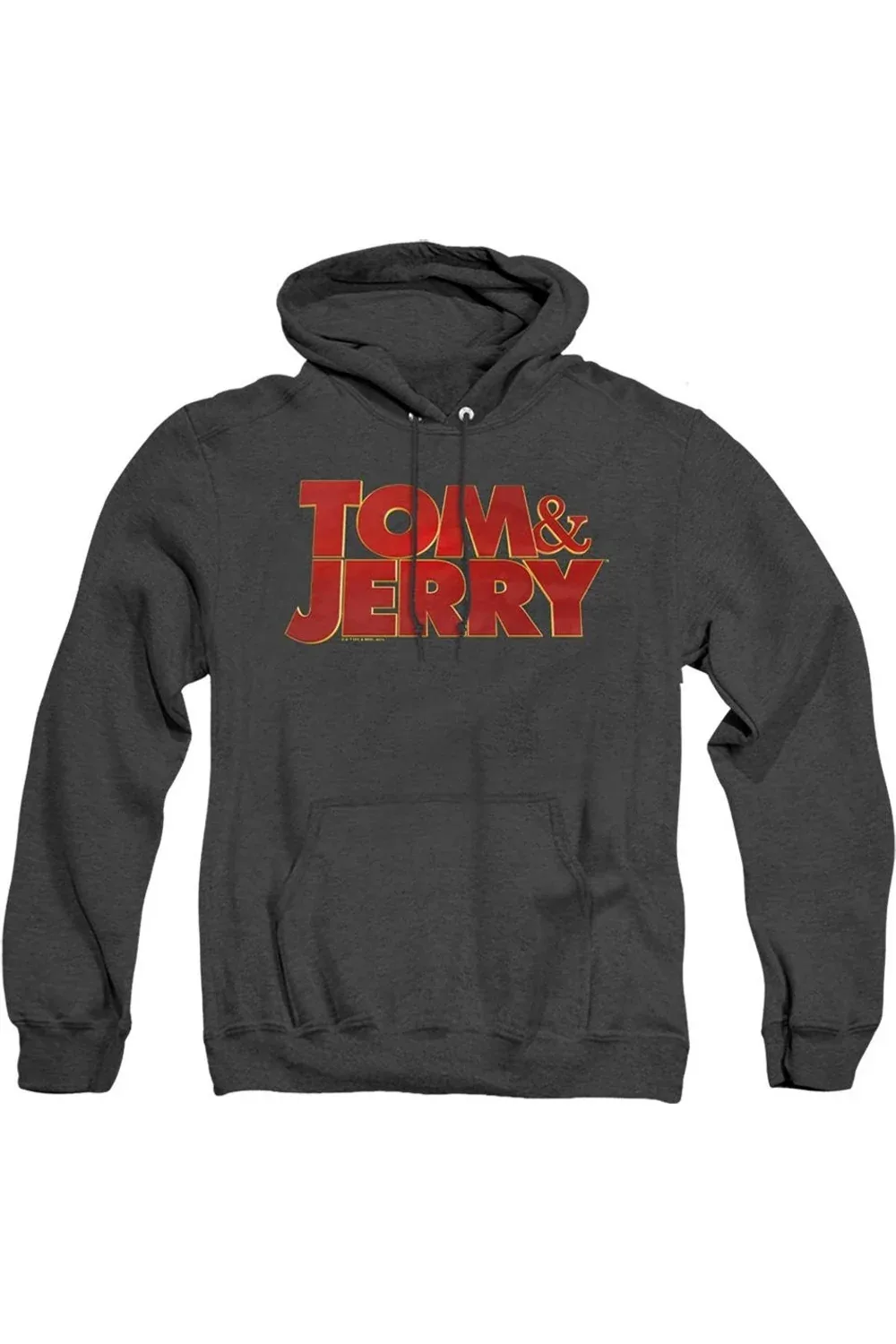 Tom and Jerry Movie Logo Adult Heather Hoodie / Hooded Sweatshirt by Gildan
