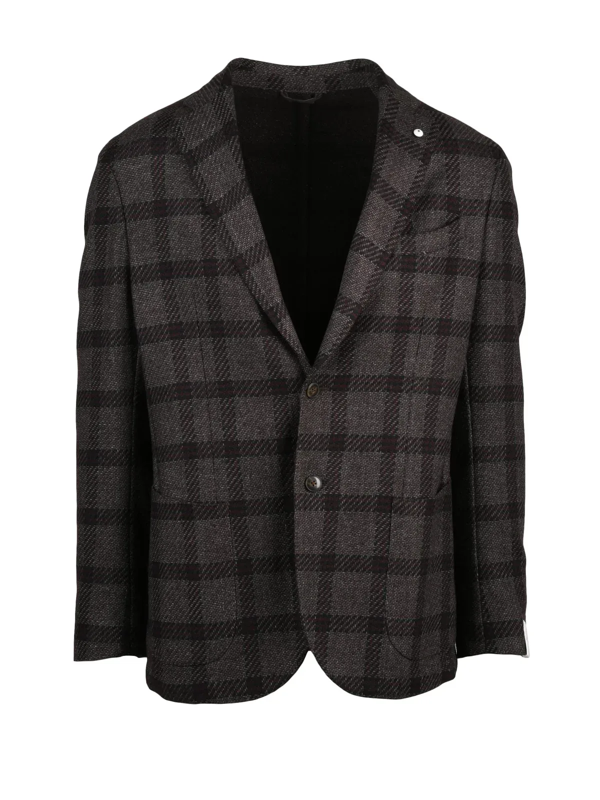 Rounded Checkered Jacket with Unlined Construction by L.B.M. 1911