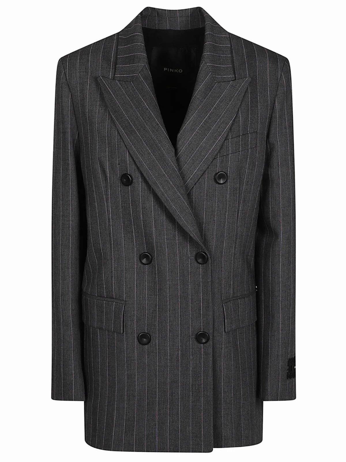 New Guinea Pinstripe Polyester-Blend Blazer by Pinko