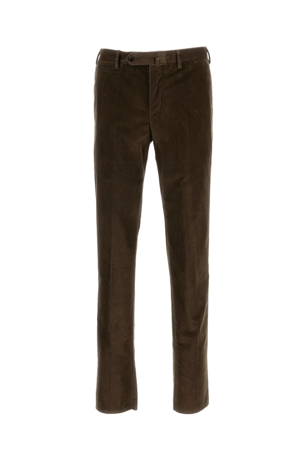 Stretch Cotton Velvet Trousers by PT01