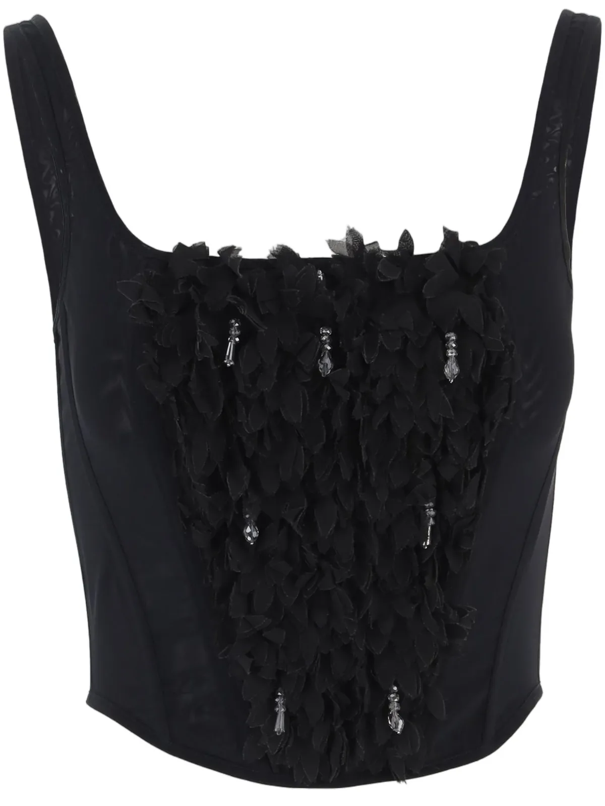 Beaded Lycra-Blend Tank Top by IANIRA MEDA